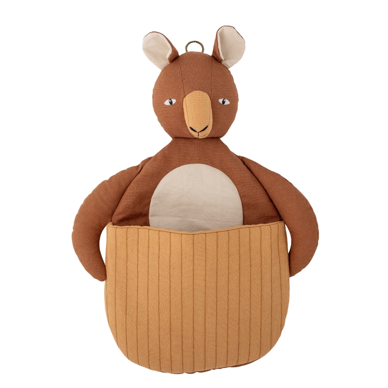 Bloomingville MINI Toto kurv til v&aelig;g i h&oslash;r brun