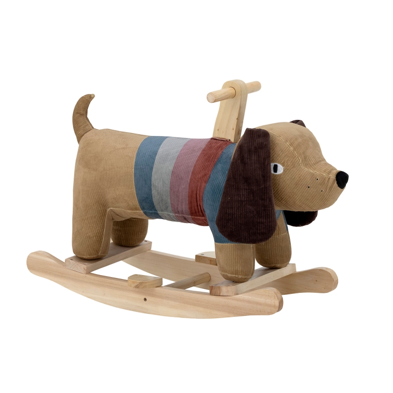 Bloomingville MINI Charlie hund gyngehest 66 cm brun