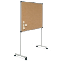 Office opslagstavle med kork 800x1000mm mobil