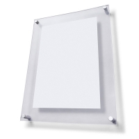 Akryl skilt 100x100mm til væg