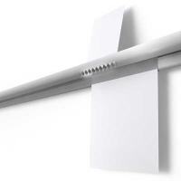 Memo Rail til papir ophæng 50 cm hvid alu
