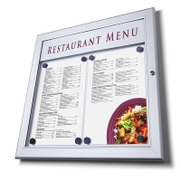 Opslagsskab Outdoor Menucase 290x780mm med logoplade