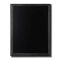 Menu kridttavle med sort bejdset ramme 60x80cm