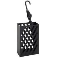 Paraplyholder fritstående sort i metal
