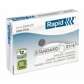 Rapid hæfteklammer 21/4 galvaniserede, 2000 stk