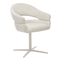 Dover spisebordsstol sæt af 2 med drejefod beige