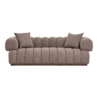 Aurora loungesofa 226x106cm med 2 puder brun