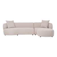 Kingston loungesofa 294x175x69cm højrevendt natur