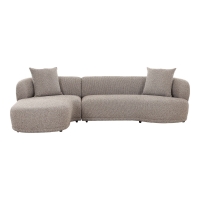 Kingston loungesofa 294x175x69cm venstrevendt brun