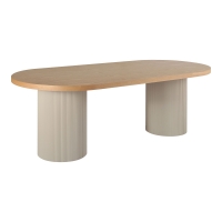 Solva spisebord 100x220x75cm askefiner sand