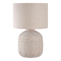 Bilby bordlampe Ø30cm keramik brun