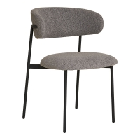 Mira spisebordsstol bouclé grå