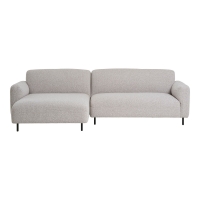 Salvador loungesofa 265x150cm venstrevendt boucléstof grå