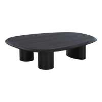 Tirano sofabord 78x96x32cm askefiner sort