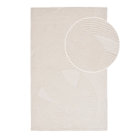 Pune tæppe 200x300cm uld hvid