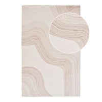 Surat tæppe 200x300cm håndtuftet lysebrun