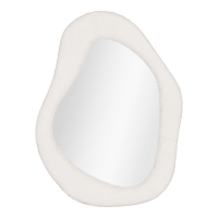 Bosa spejl 46,5x61cm med organisk form hvid