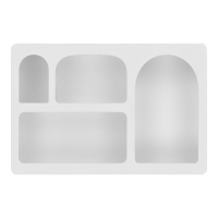 Bryne væghylde 40x13x60cm hvid