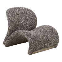 Sofia loungestol 84x76x72cm krydsfiner brun