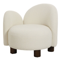 Honolulu loungestol 82x74x73cm venstrevendt hvid
