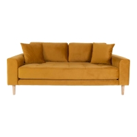 Lido 2,5 personers loungesofa 180x93x76cm gul