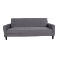 Milton sovesofa med opbevaring 109x204x81cm grå