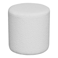 Ejby puf Ø34cm bouclé hvid