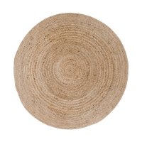 Bombay tæppe Ø150cm jute natur