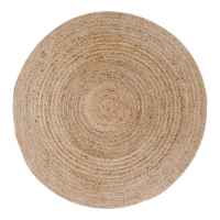 Bombay tæppe Ø180cm jute natur