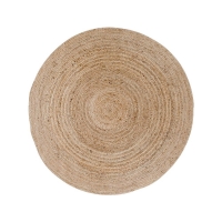 Bombay tæppe Ø120cm jute natur