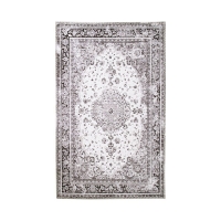 Havana tæppe 160x230cm chenille polyester sort