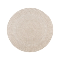 Menorca tæppe Ø120cm genanvendt plastik sand