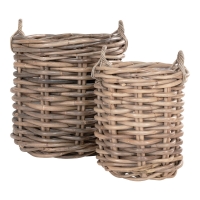 Burton kurve i sæt af 2 i naturlig kubu-rattan