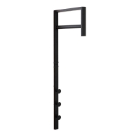Trento tøjstativ 3x30x82cm bambus sort