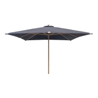 Orlando Luksus parasol 300x300cm med træstok sort