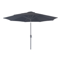 Houston parasol Ø300cm med hejs, tilt og metalstok sort