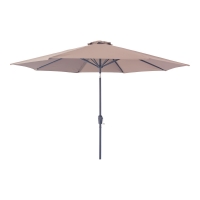 Houston parasol Ø300cm med hejs, tilt og metalstok sand