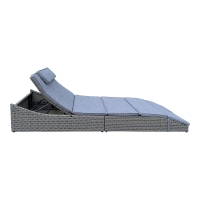 Split solseng polyrattan inklusiv hynde
