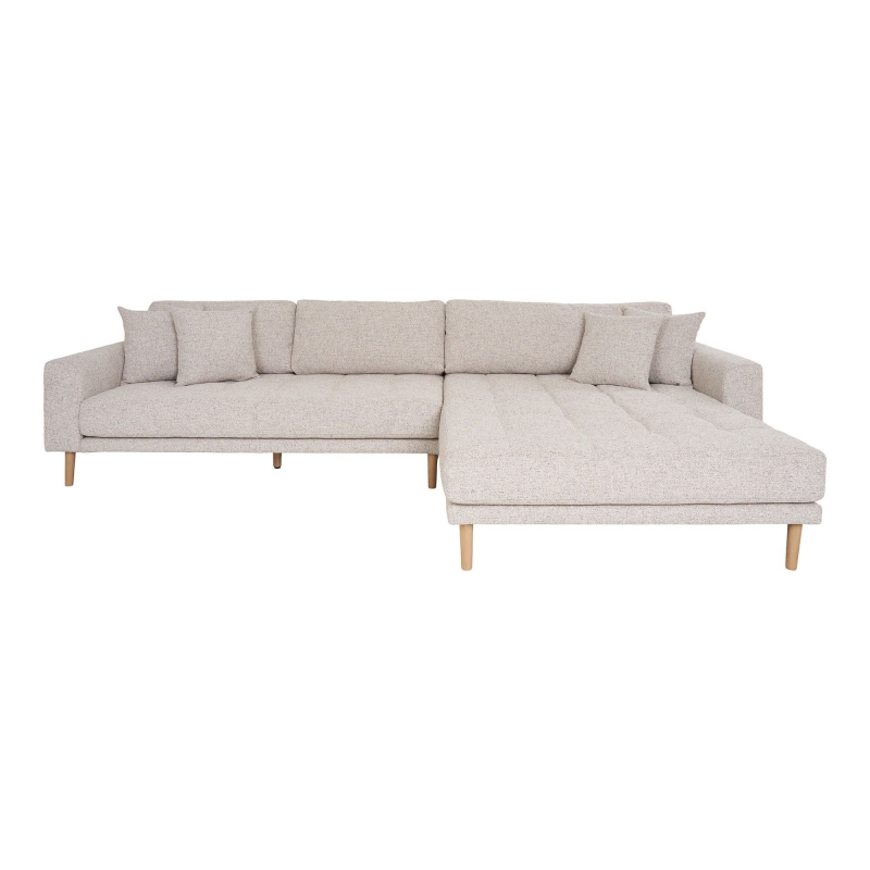 Lido hjørnesofa 257x220cm højrevendt beige