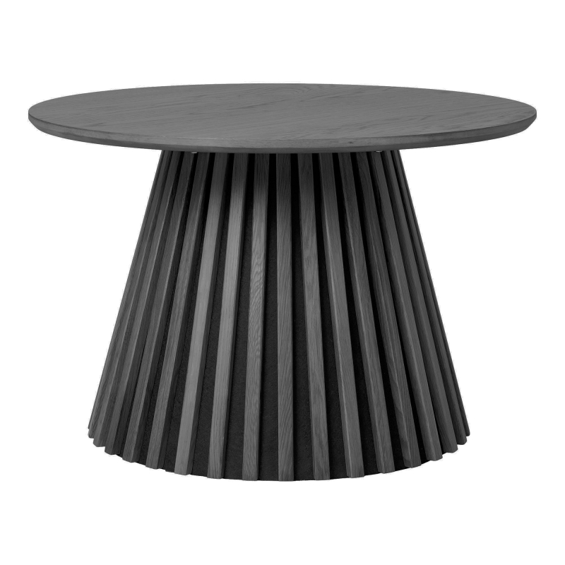 Osaka sofabord Ø70cm egefinér sort