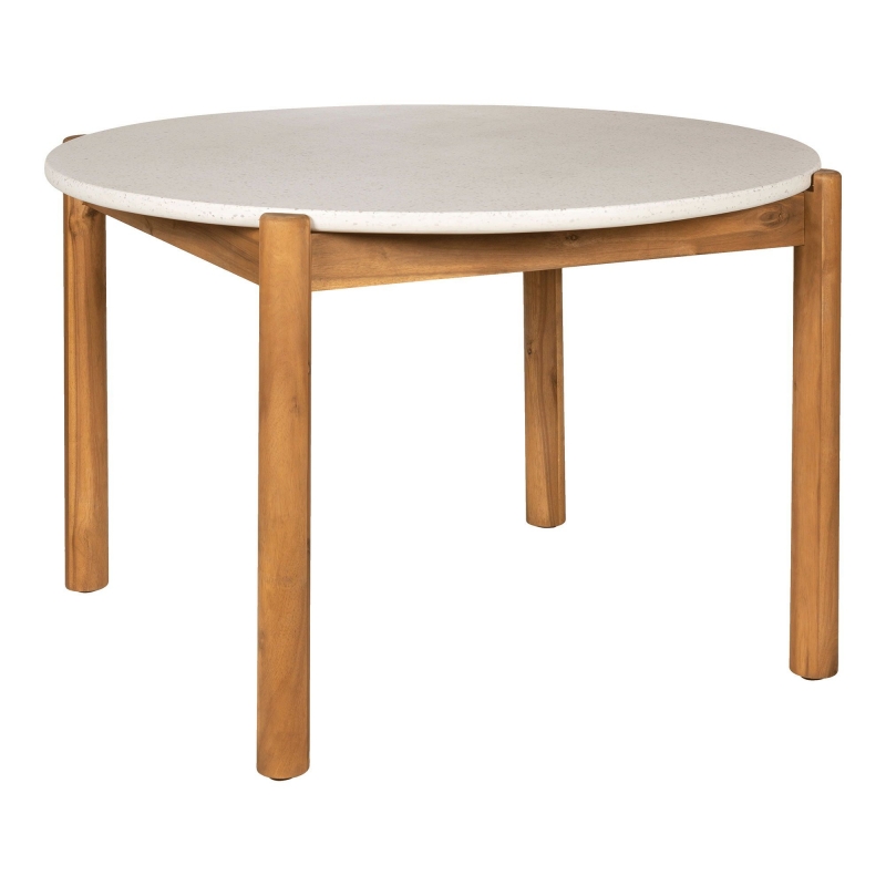 Terracina have spisebord rundt Ø120cm akacie/terrazzo