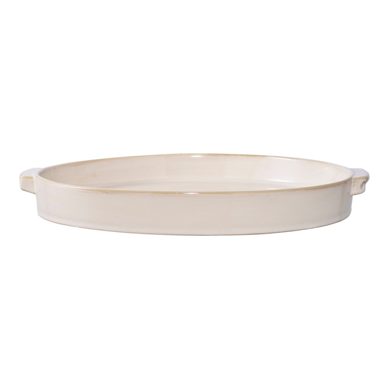 Serveringsfad Ø37x4,5cm keramik hvid