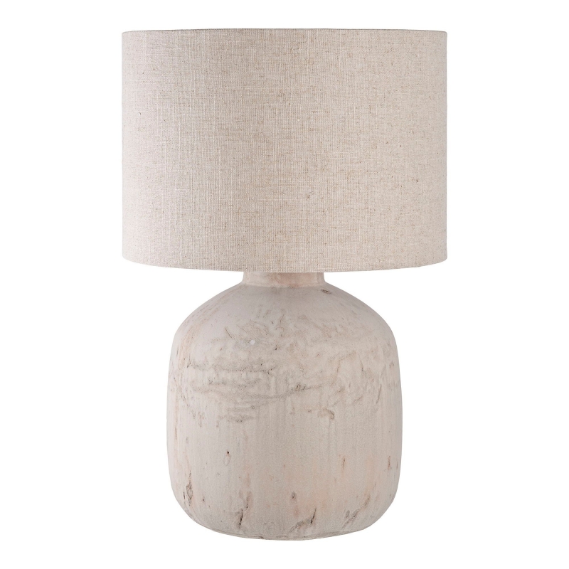 Bilby bordlampe Ø30cm keramik brun