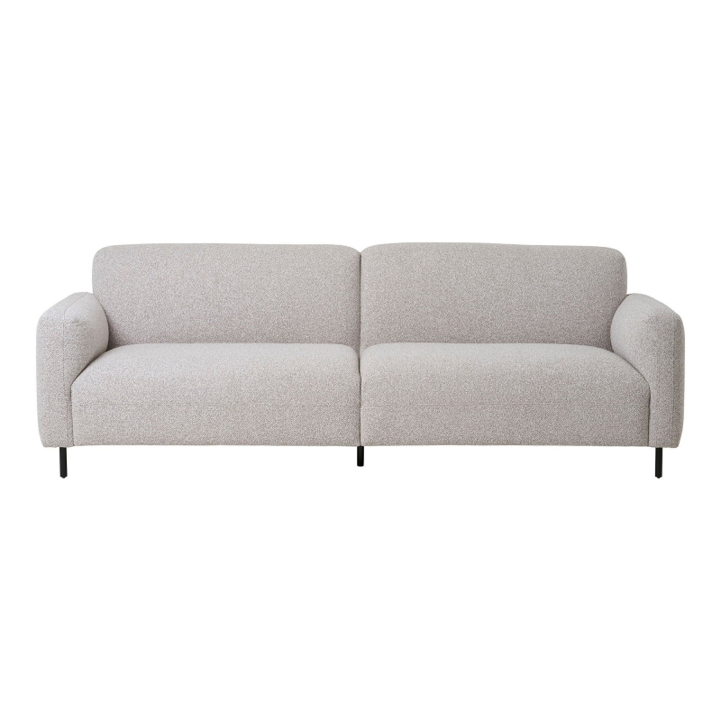 Salvador 3 personers loungesofa 228x93cm boucléstof grå