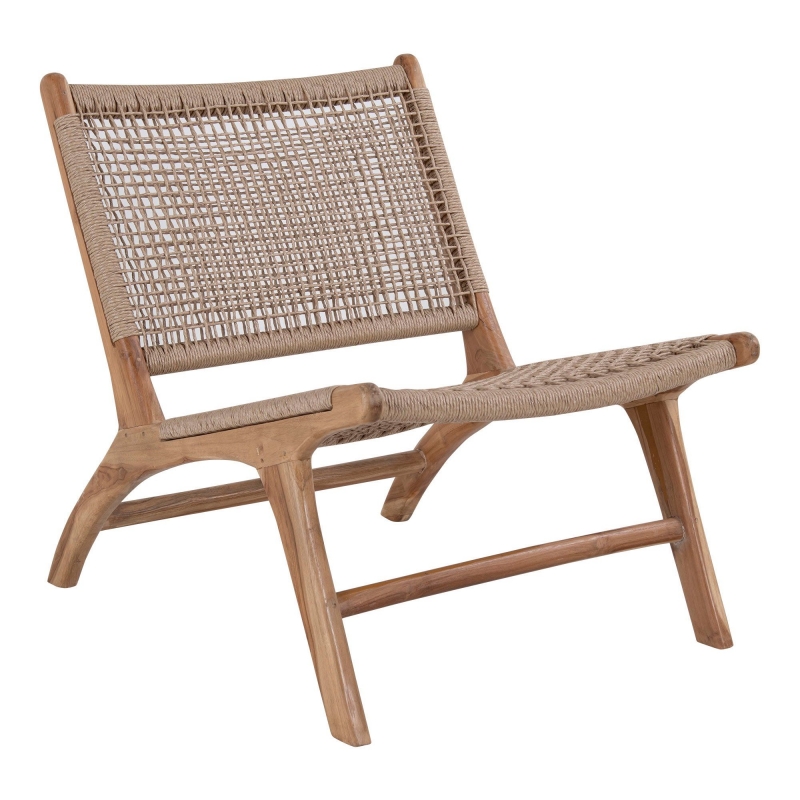 Derby loungestol 60x80x73cm teak natur
