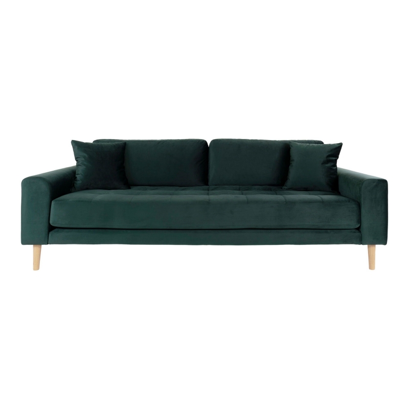 Lido 3 personers loungesofa 210x93x76cm mørkegrøn