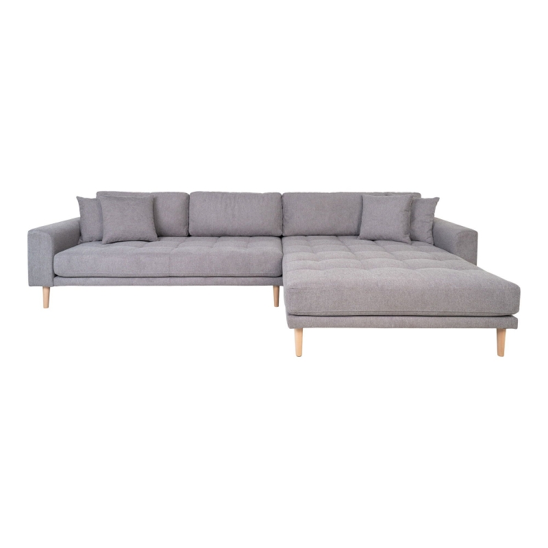 Lido loungesofa 290x170cm højrevendt grå