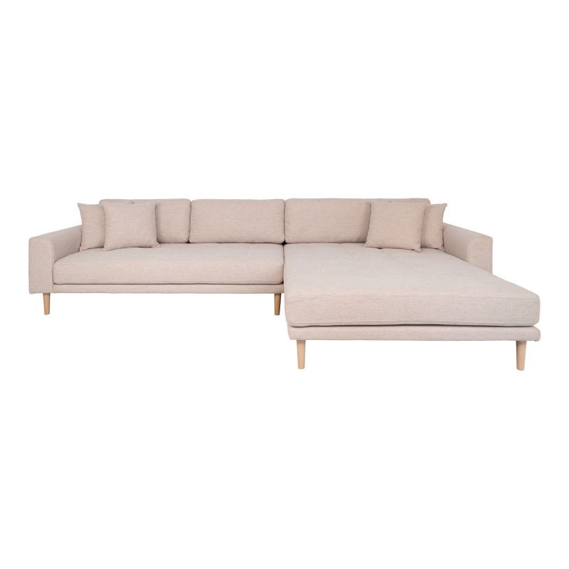 Lido loungesofa 290x170cm højrevendt natur