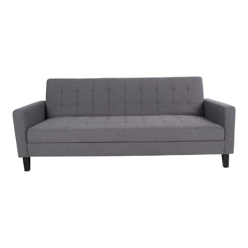 Milton sovesofa med opbevaring 109x204x81cm grå