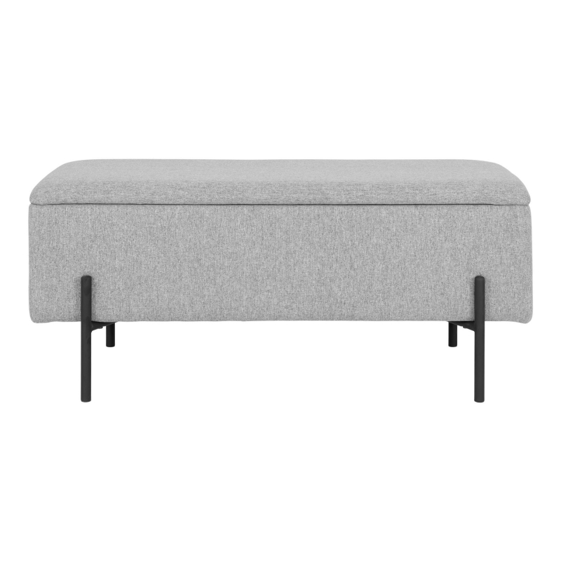 Watford bænk med opbevaring polyester grå
